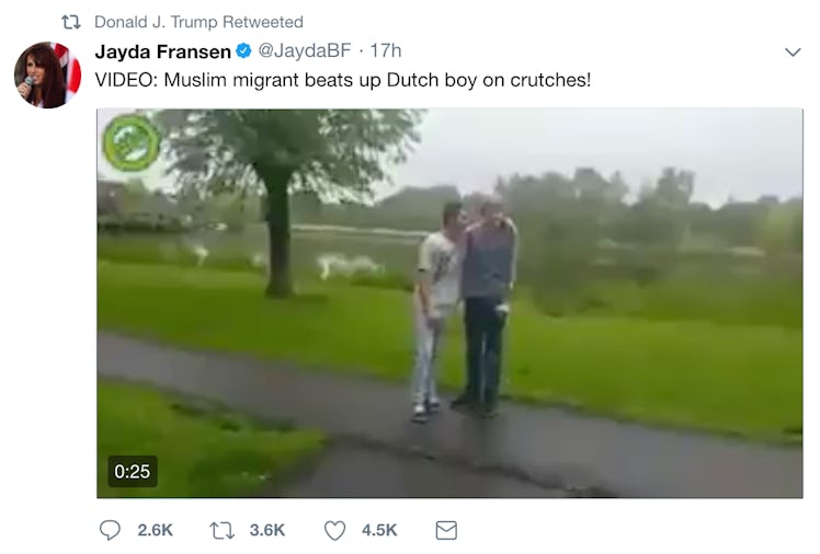 One of the videos retweeted by Trump.