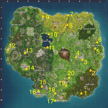 That's a whole lot of Rubber Duckies on the 'Fortnite' map.