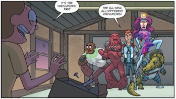 This 'Rick and Morty' comics introduces an alternate version of the Vindicators.
