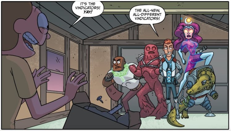 This 'Rick and Morty' comics introduces an alternate version of the Vindicators.