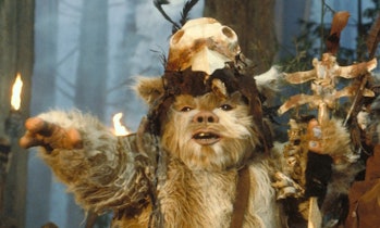 "Don't talk to me unless I've had my morning cup of caf!" — This Ewok, probably. 