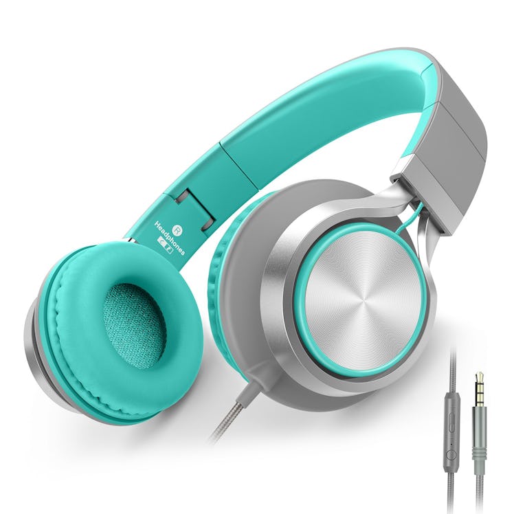 AILIHEN C8 Headphones with Microphone and Volume Control Folding Lightweight Headset