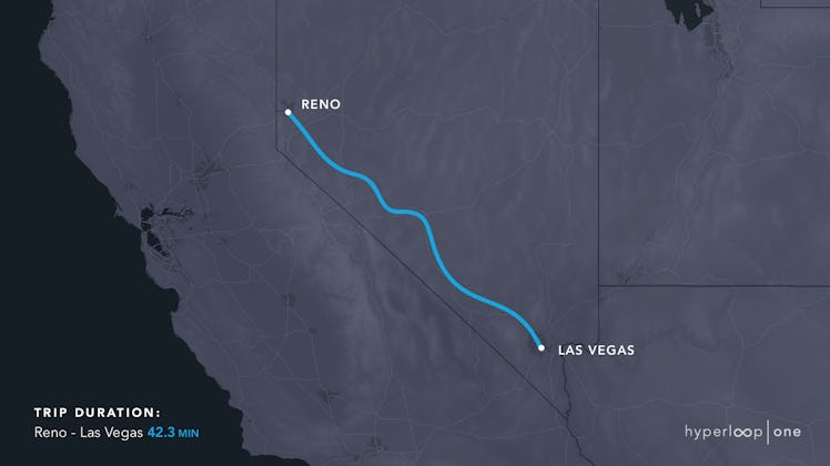 The Nevada route.