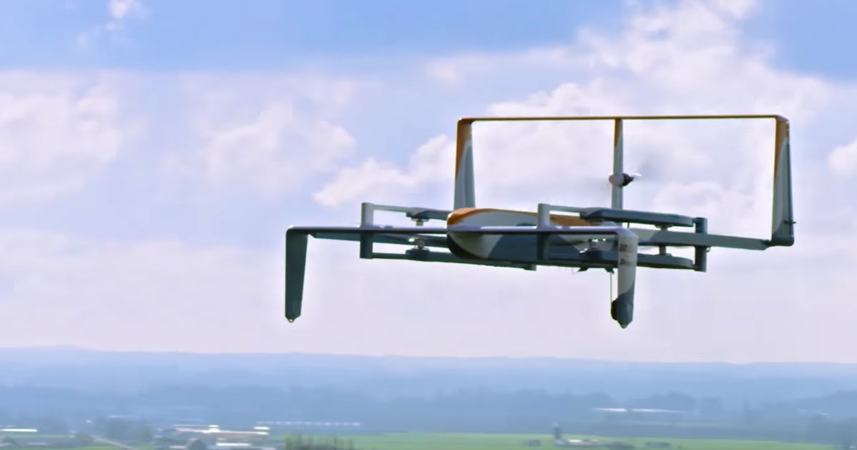 bölüm Güç öncü  Amazon Will Test Out Drone Delivery in the UK After USA Setback