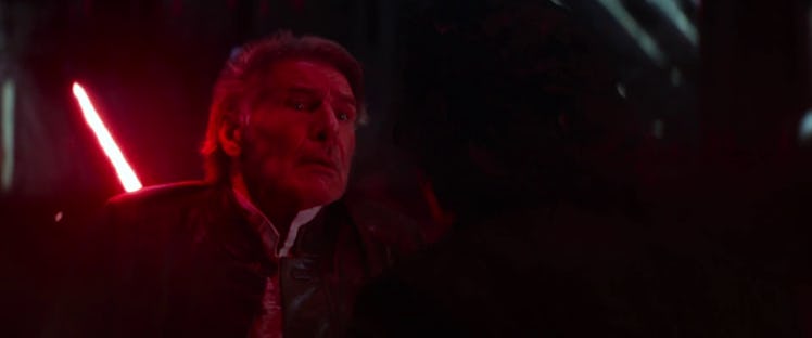 Han stabbed by Kylo