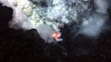 Underwater explosion at the West Mata volcano