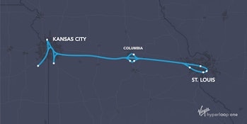 Missouri Hyperloop Route