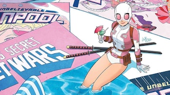 Gwenpool appearing on the cover of her final issue, "The Unbelievable Gwenpool #25."
