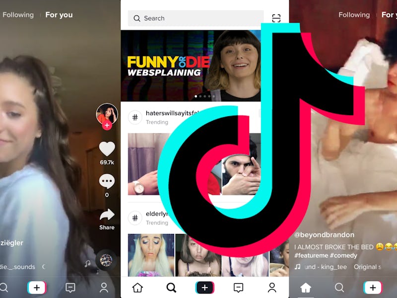 A compilation of three TikTok posts presented in a collage format.