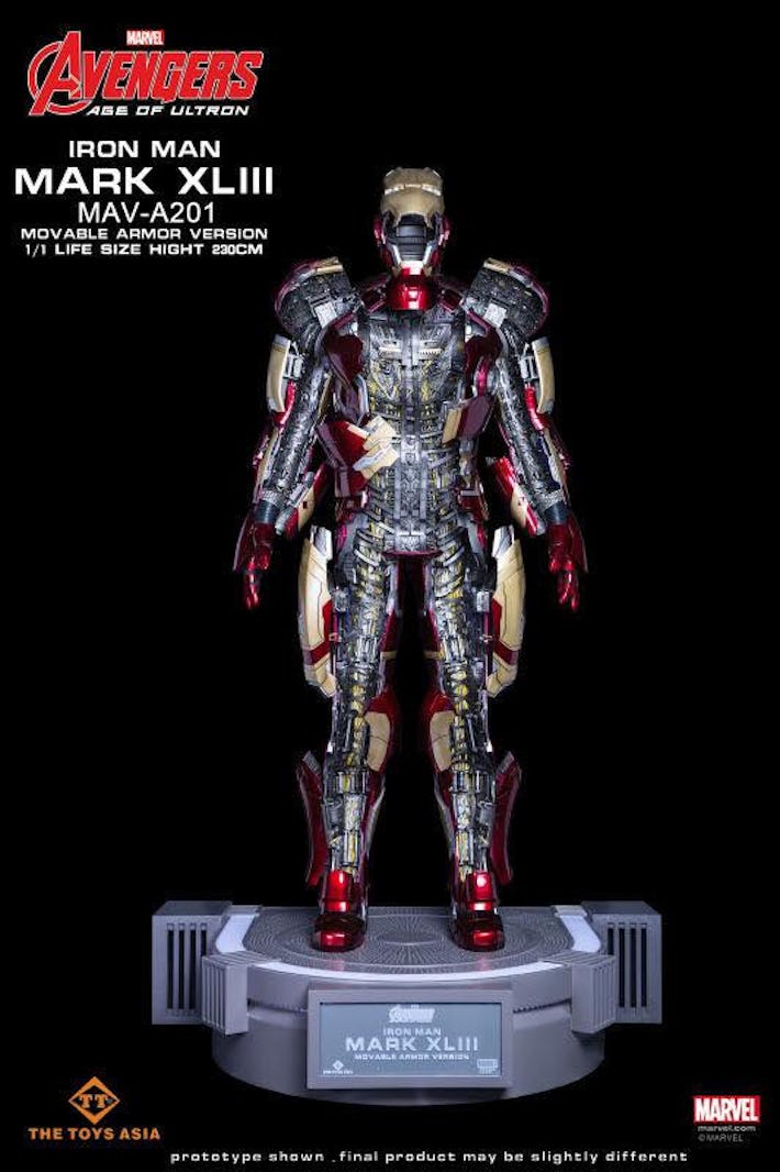 LifeSized Iron Man Suit Has 46 Motors and Costs 365,000