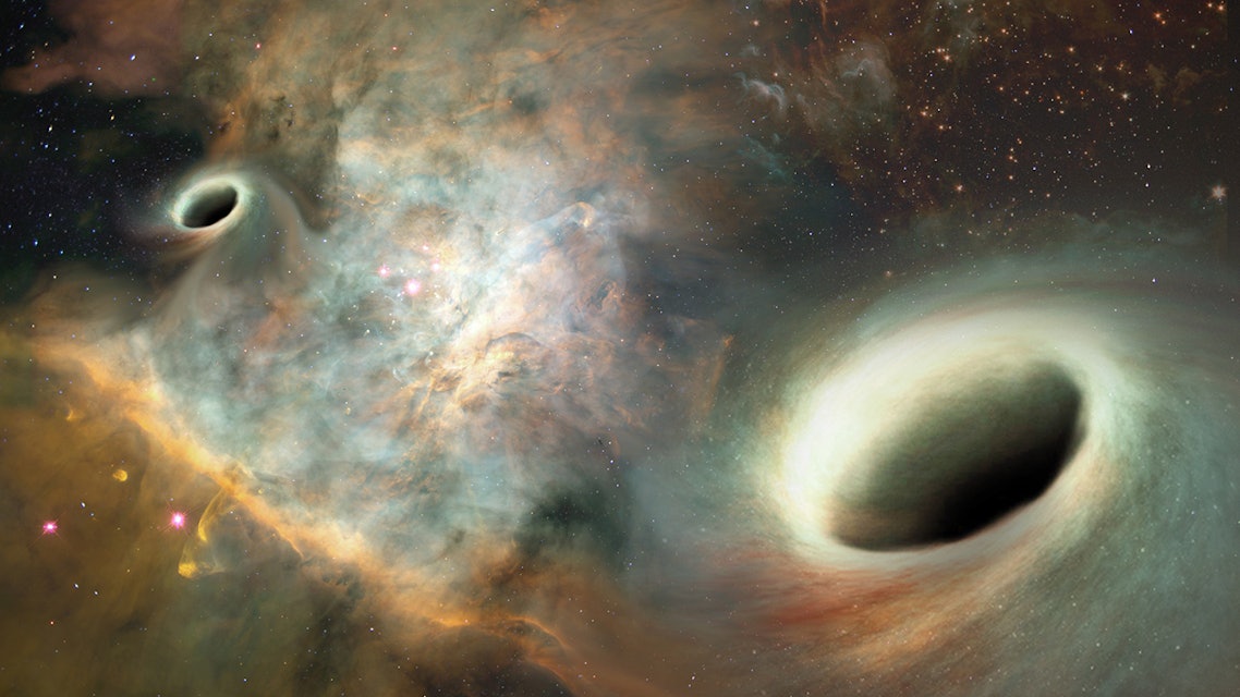 Сверхмассивная чёрная дыра пожирающая галактику
