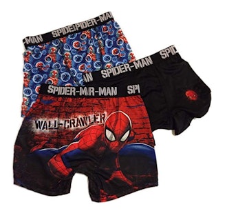 Fashion Marvel Comics Spider-Man Action Underwear 3 Pack Boxer Briefs