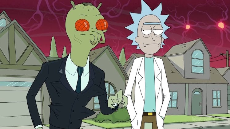 Nathan Fillion voices the Galactic Federation Agent Cornvelious Daniel in the 'Rick and Morty' Seaso...