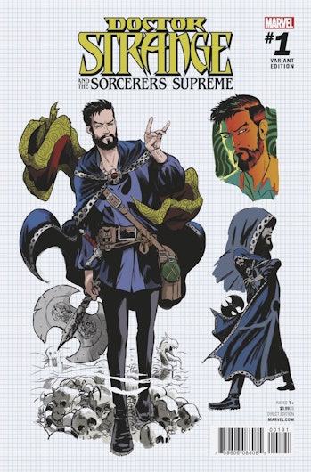 Variant cover for Marvel Comics' Doctor Strange and the Sorcerer Supremes