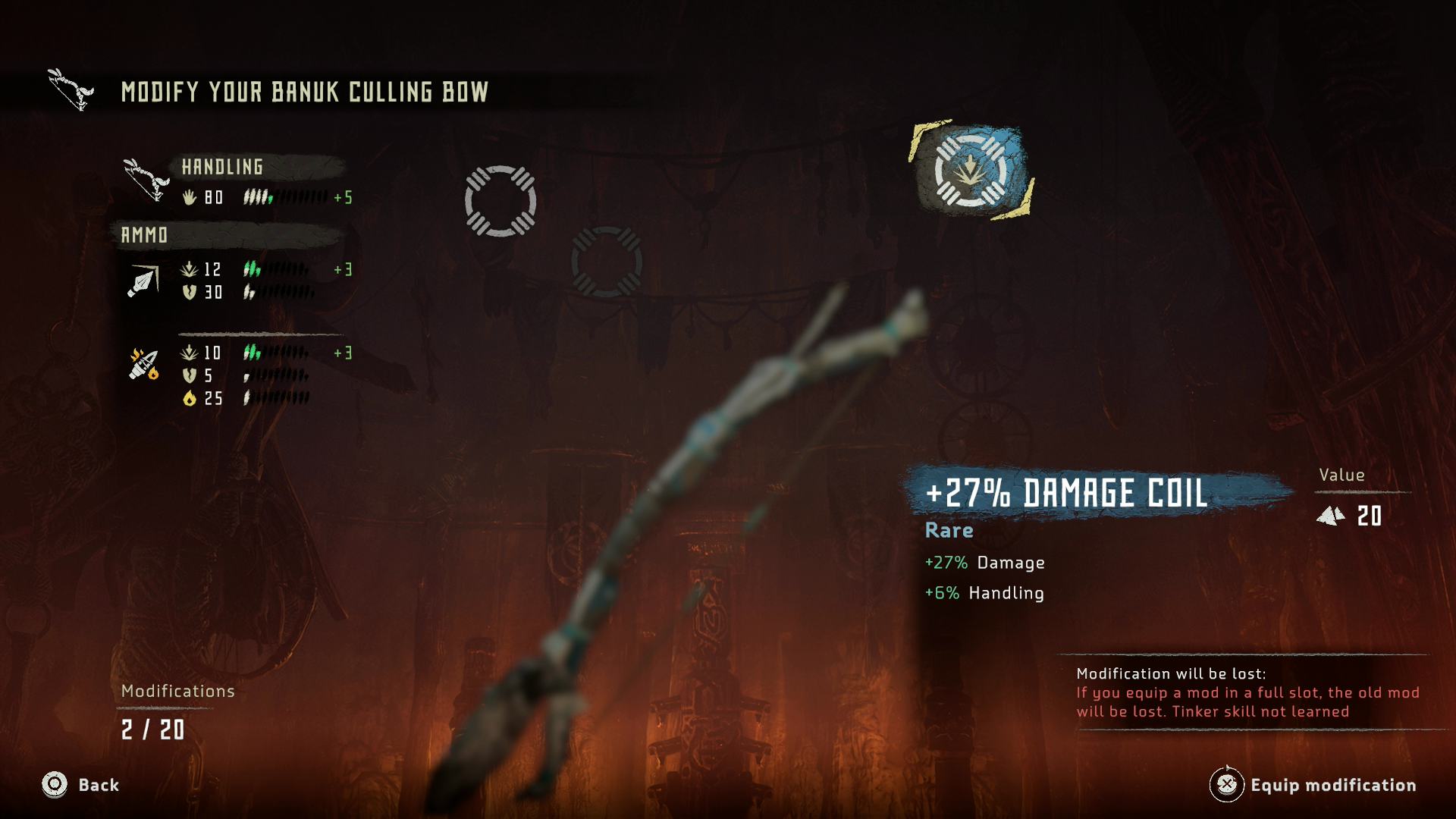 Horizon Zero Dawn Weapon Mods