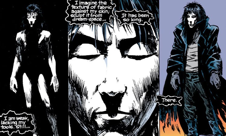 Still of Morpheus from Neil Gaiman Sandman comic