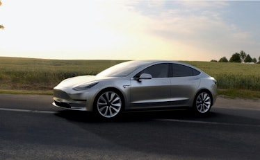 Promo renderings of the Tesla Model 3. 