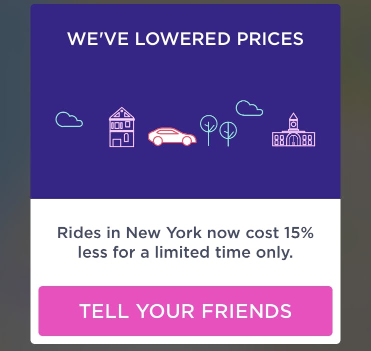 Lyft Matches Uber's 15 Percent NYC Discount