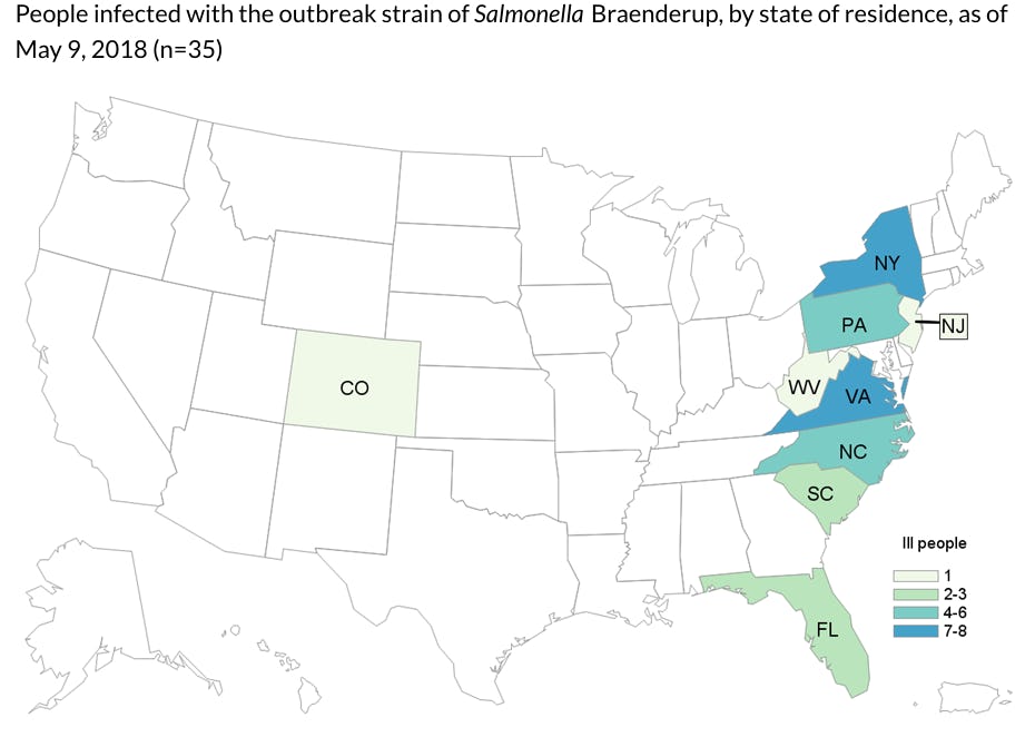 Salmonella Egg Recall: CDC Map Of Every State Affected By The Outbreak