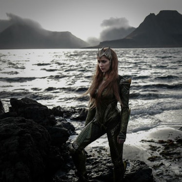 Amber Heard as Mera in pre-production still from Justice League by Zack Snyder