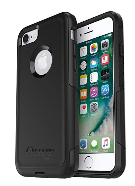Black Otterbox Commuter case on an iPhone