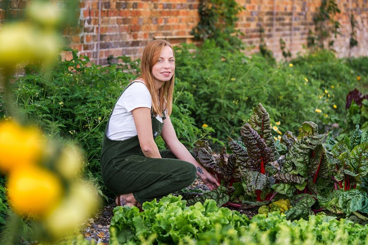 Annabelle Padwick working in her garden