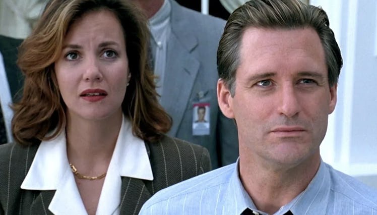 Bill Pullman and Margaret Colin in an "Independence Day: Resurgence" scene