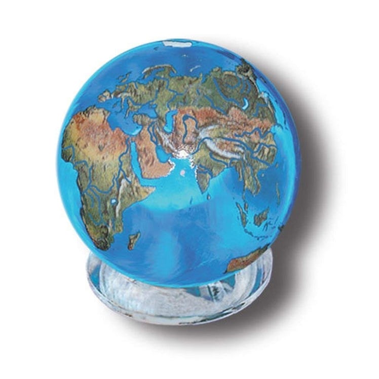 Aqua Crystal Earth Sphere