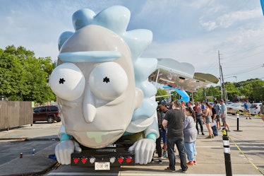 The Rickmobile is an uncannily accurate representation of the mad scientist Rick Sanchez.