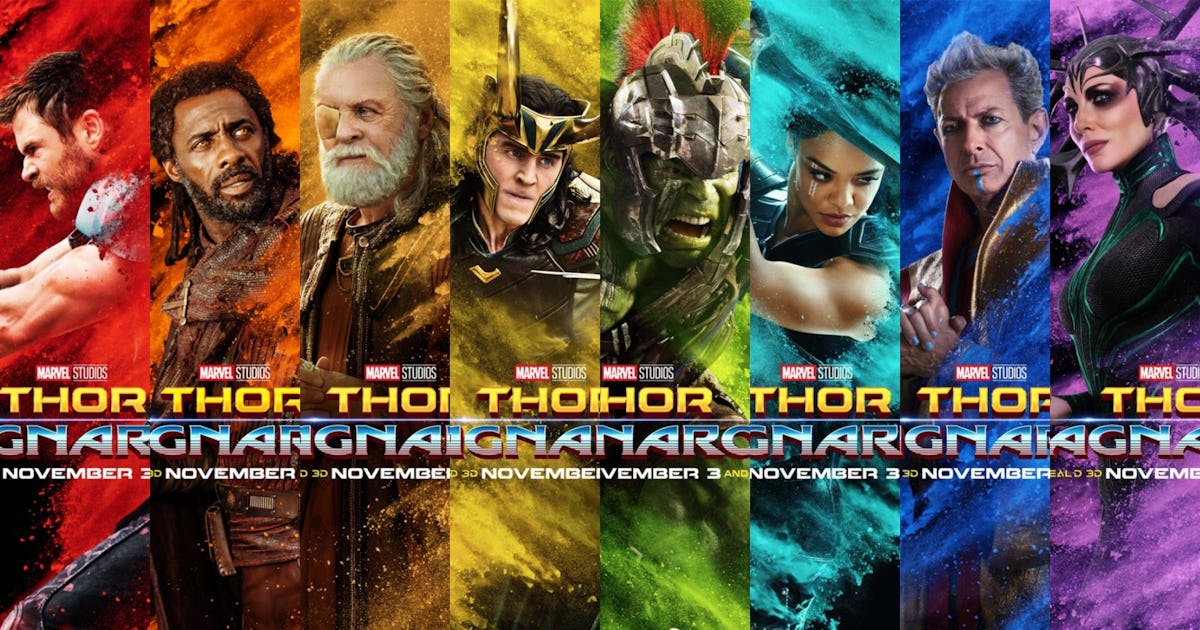 Bold New ‘Thor: Ragnarok’ Posters Show Characters’ True Colors