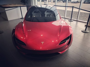 Tesla Roadster at Gigafactory.