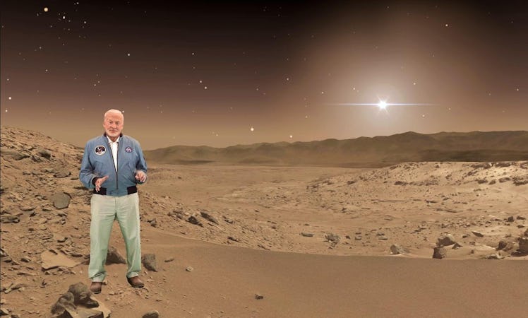 Buzz shows us our future on Mars. 