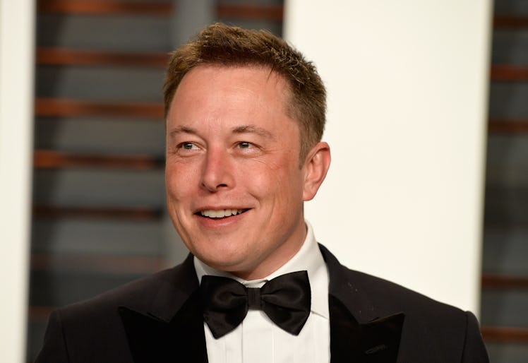 BEVERLY HILLS, CA - FEBRUARY 22: CEO of Tesla and Space X Elon Musk attends the 2015 Vanity Fair Osc...