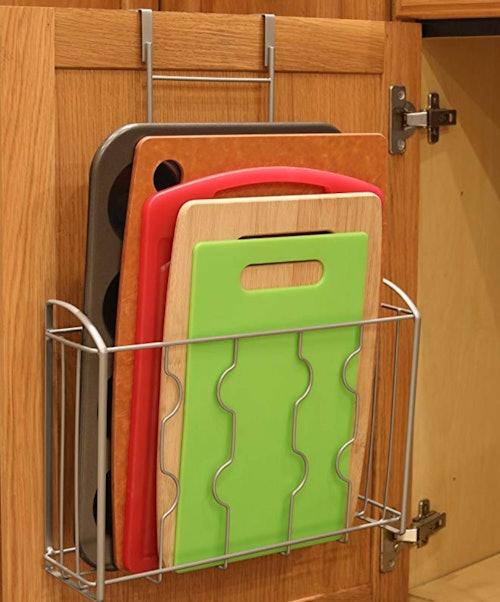 SimpleHouseware Over The Cabinet Door Organizer Holder 