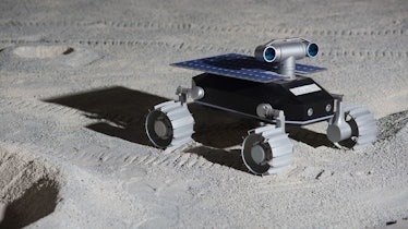 A view of the Team Indus lunar rover. 