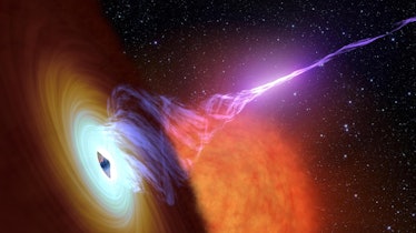 Black hole with accretion disk.