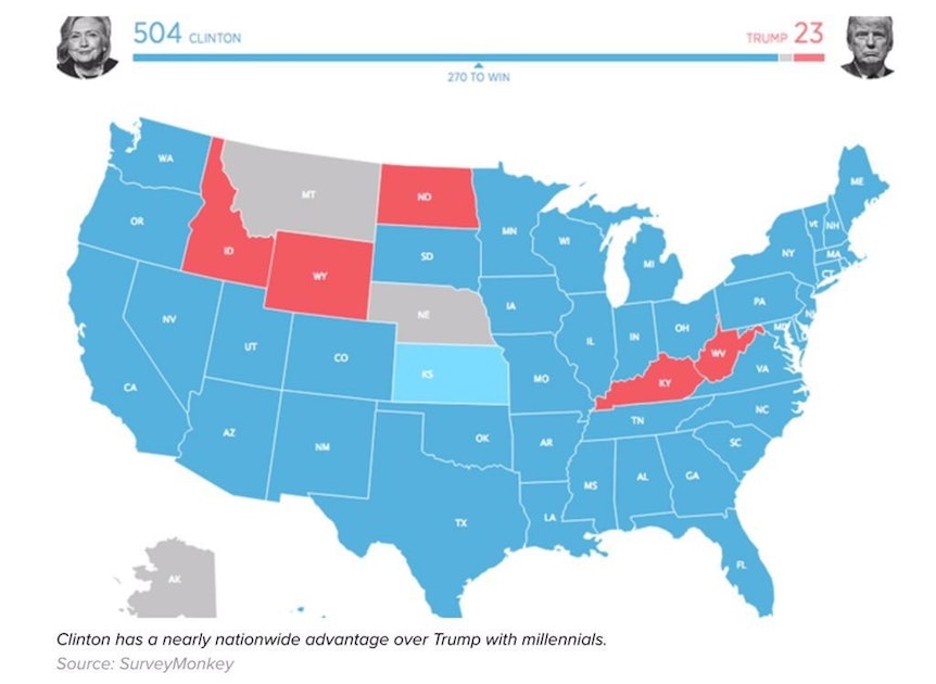 Vote map. Election voting.
