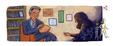 Illustration of Google honored Herbert Kleber with a Google Doodle 