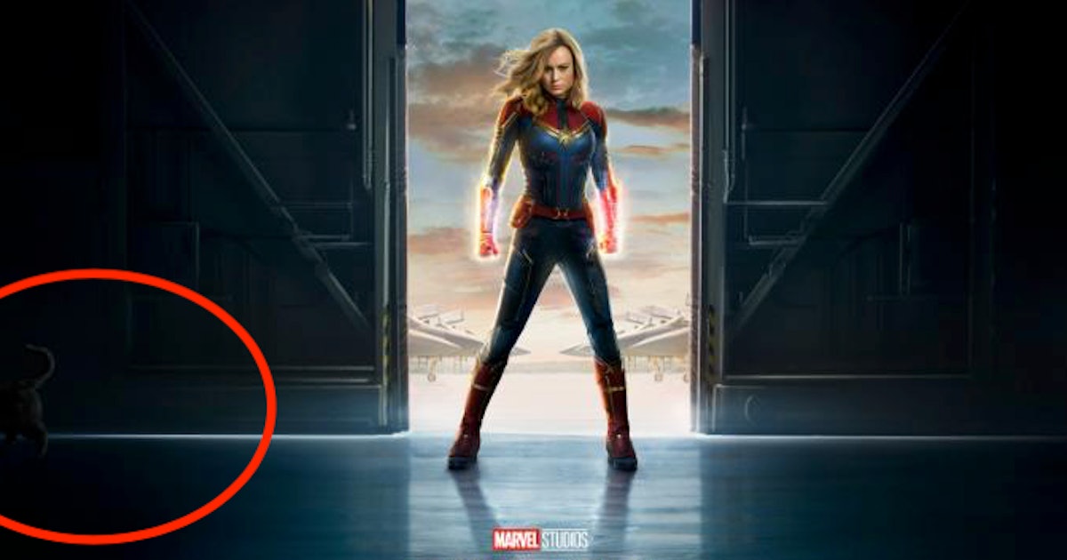 About The Captain Marvel Poster Cat It S Probably A Flerken
