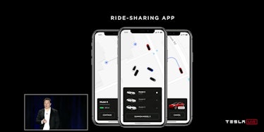 Ride-sharing app poster