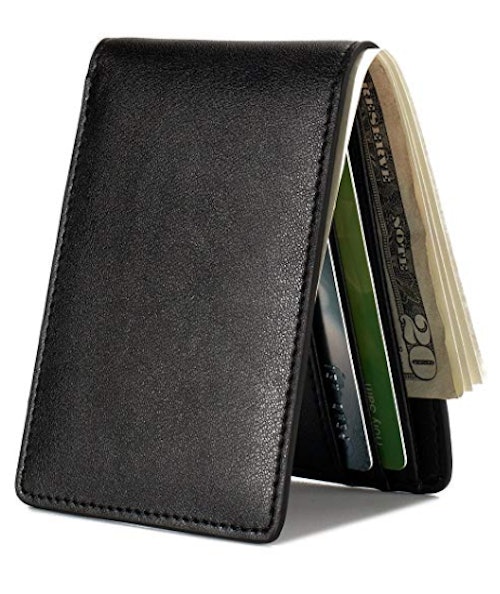 Slim Wallet with ID Window RFID Front Pocket Wallet – Kinzd