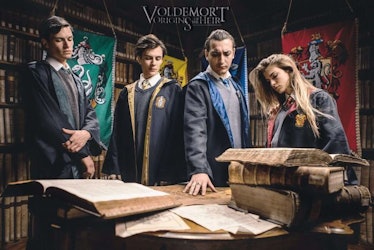 Yes, we get to see the classic Hogwarts costumes, too.