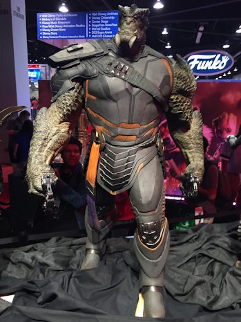 A statue Marvel made of Cull Obsidian on display at D23 Expo in 2017.