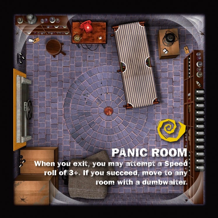 Panic Room room tile from 'Betrayal at House on the Hill' expansion 'Widow's Walk'