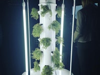 A vertical garden tower