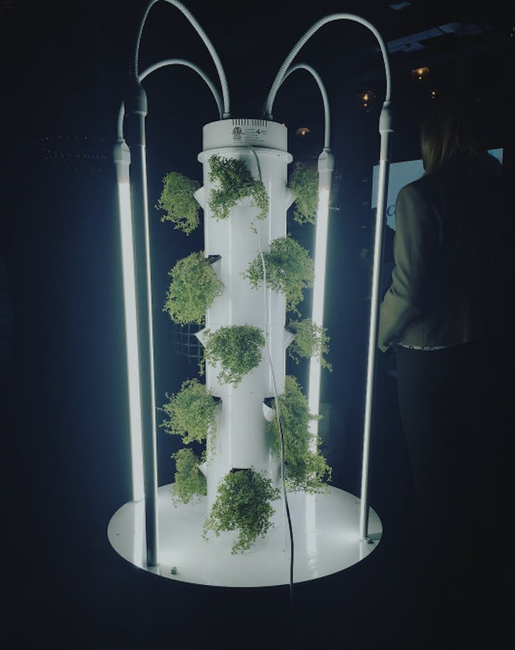 A vertical garden tower
