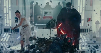 Vader's helmet Rise of Skywalker trailer
