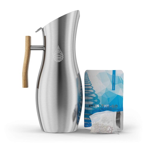 pH VITALITY Stainless Steel Alkaline Water Pitcher