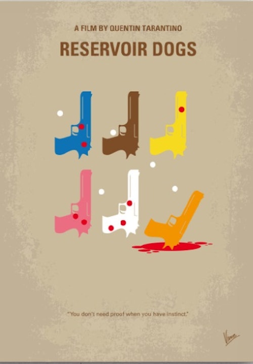 No069 My Reservoir Dogs minimal movie poster