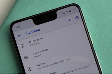 A leaked image of a Google Pixel XL 3 phone as it appeared on PhoneArena.com, a leaks news website.